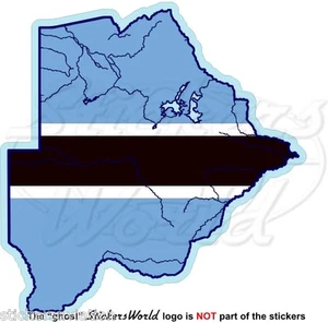 BOTSWANA Karte-Flagge Südliches Afrika, Botswanischer Vinyl Autoaufkleber Aufkleber - Bild 1 von 1