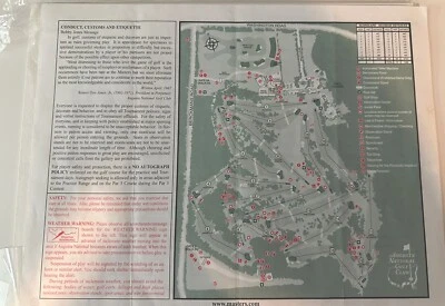 Hojas de horarios de emparejamiento y inicio Masters 7 de abril de 2012 Bubba Watson de colección raras Foto 1 de 2