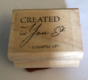 Created for you zarter Schmetterling gummimontierter Holzstempel - Bild 1 von 3