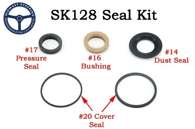 MIDWEST STEERING OEM HG500007 Parker TRW/Ross Seal Kit for Hydraguide Input Shaft, SK128