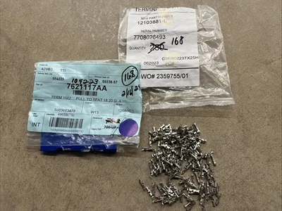 TTI 12103881-L Tin Crimp Connector Terminals Qty-168 NEW 20-18 Gauge Free Ship! - Image 1 of 4