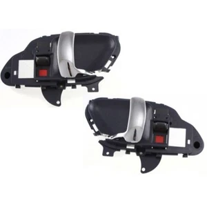 Inner Inside Interior Door Handle Pair Set Blue & Chrome for Chevy Pickup Truck - Picture 1 of 12