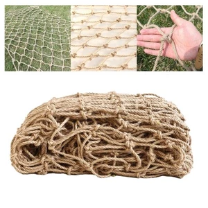 Plant Support Netting Balcony Rope Netting Protective Mesh Jute Twine Trellis - Picture 1 of 23
