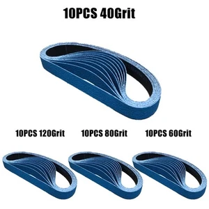 Accessories Sanding Belts Sandpaper Set.Kit Tool Woodworking Zirconia 10PCS - Picture 1 of 50