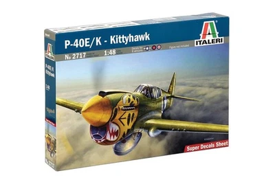 ✅ITALERI 2717 - Scala 1 : 48 P - 40 E/K - Kittyhawk Stati Uniti Aerei da caccia - Immagine 1 di 4