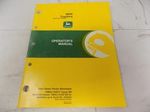 Manuale operatore trattore John Deere 6605 OMAL152917 anni 80 Nord America - Foto 1 di 2