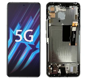 AMOLED Display LCD Screen Touch Digitizer Silver Frame For ZTE Nubia RedMagic 6R - Picture 1 of 3