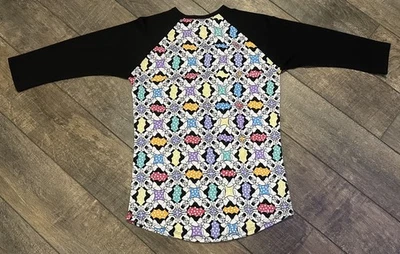 LuLaRoe Size XS NEW NWT Randy Baseball Raglan ⭐️DISNEY MINNIE MOUSE⭐️ - Image 1 of 2