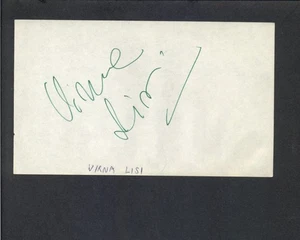 Virna Lisi - Página de libro de autógrafos firmados - Actriz italiana - Imagen 1 de 1
