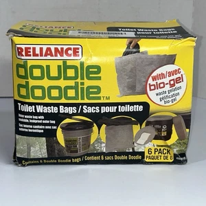 8 Stück Reliance Doppel Doodie Toilettenabfallsäcke mit Bio Gel 2683-03 - Bild 1 von 4