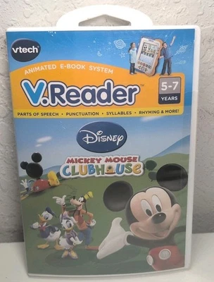Vtech - V.reader Software Mickey Mouse Clubhouse Reading Phonics 5-7  New B184 - Image 1 of 2