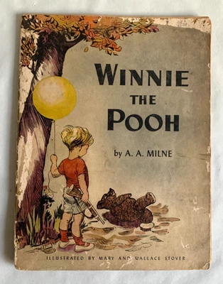 Winnie the Pooh Chidrens Soft Cover Picture Book Wallace Stover PB 1944 - Image 1 of 4