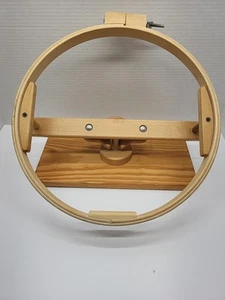 14" Adjustable Wooden Quilting Needlework Standing Hoop Tabletop Marie Products - Picture 1 of 15