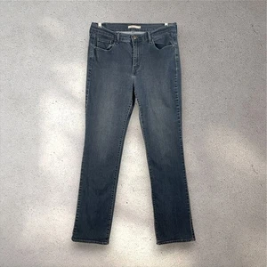 Levi’s 505 Straight Jeans Women’s 14L W32 L34 Dark Wash Mid Rise Classic Denim - Picture 1 of 10