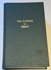 Area Handbook for Germany 1960 First Edition Military Government Study - Picture 1 of 3