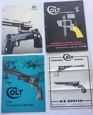 Lot of 4 Colt Firearms Catalogs Part Lists Commemorative Collectors 1962 1975 - Image 1 of 4