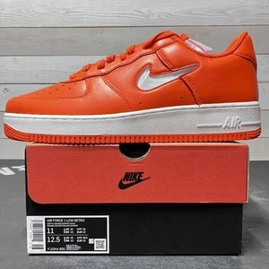 Nike Air Force 1 Low Retro Safety Orange Summit White FJ1044-800 Men Us11 - Picture 1 of 5