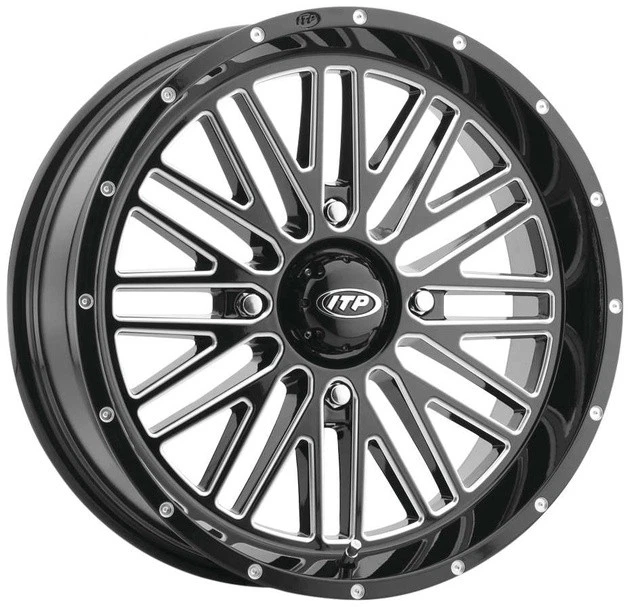 I.T.P. Momentum ATV/UTV Wheel 18x6.5 4/137 4+2.5 (+10 mm) Milled Black - Image 1 of 1
