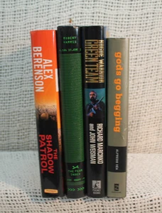 4 books THE SHADOW PATROL GODS GO BEGGING THE FEAR INDEX ACTION ADVENTURE - Picture 1 of 4