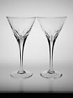 Pair Large Stuart Crystal 7 3/4" Symphony Large Claret Wine Glasses