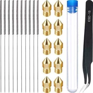 0.4mm Extruder Nozzle Print Head Hot End Cleaning Needle Kits For 3D-Printer HAU - Zdjęcie 1 z 6