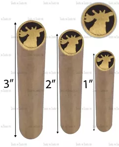 MP-010 Spille 8 mm mosaico ottone cervo, manico per fare scale coltello bastoncini 3 taglie - Foto 1 di 2