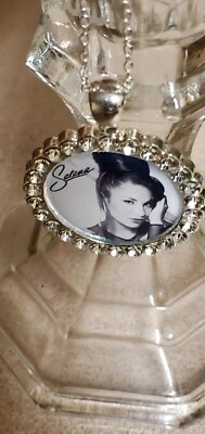 Selena música 925 plata collar pedrería Foto 1 de 4