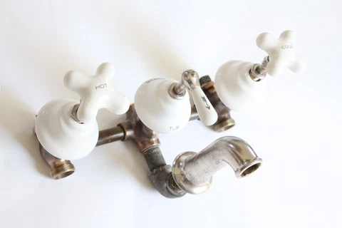 antique shower mixer tub filler | speakman vtg faucet deco victorian shower bath Cover