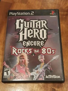 Guitar Hero Encore: Rocks The 80s (PlayStation 2 PS2) BL CIB & TESTED HAS POSTER - Picture 1 of 11