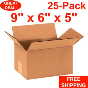 25er-Pack 9" x 6" x 5" Karton Wellpappe Versandkartons Umzugskarton Konvolut - Bild 1 von 24