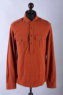 Camisa Hackett Mayfair Clásica Manga Larga Medio Botón Talla M Foto 1 de 4