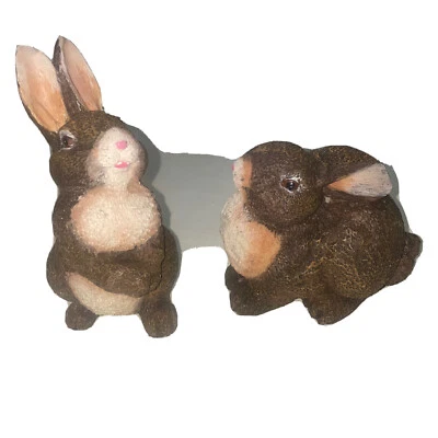 Poliresina Decoración Exterior Conejito Jardín Conejo Estatua Césped Adornos 6” Linda Pascua Foto 1 de 4