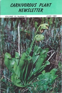 Carnivorous Plant Newsletter - Sarracenia Purpurea Polypompholyx Oxford - 06/81 - Picture 1 of 1