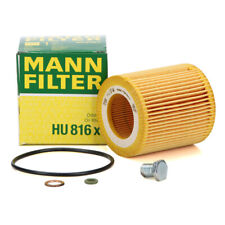 Produktbild - MANN HU816x Ölfilter + Schraube für BMW E81-88 E90-93 F30 E60 N52 N53 N54 N55