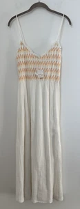 Vestido midi Free People Sweet Nothings gasa algodón bolsillos mediano - Imagen 1 de 13