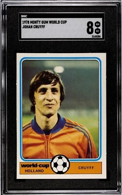 1978 Monty Gum FIFA World Cup Йохан Кройф Голландия Нидерланды SGC 8 почти как новый - Изображение 1 из 2
