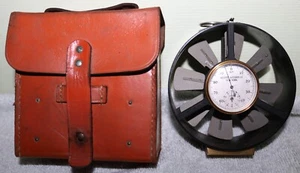 VINTAGE KEUFFEL & ESSER COAL MINING AIR FLOW ANEMOMETER W/ORIGINAL LEATHER CASE - Picture 1 of 11