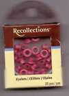 Recollections Eyelets~25 pieces per pack~PINK~ Adorable! Quick Ship!