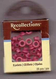 Ojales de recuerdos ~ 25 piezas por paquete ~ ROSA ~ ¡Adorable! ¡Envío rápido! - Imagen 1 de 2