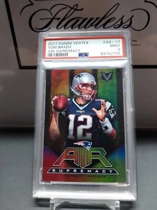 2017 Panini Vertex Tom Brady Air Supremacy #AS-17 PSA 9 Mint - Picture 1 of 3