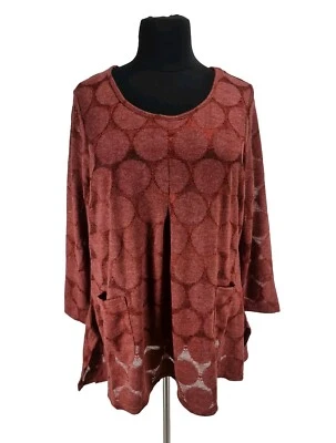 Túnica Avenue Mujer Emmery Lunares Talla Grande 22/24 Tejida Cuello Redondo Larga SL 270CP Foto 1 de 4