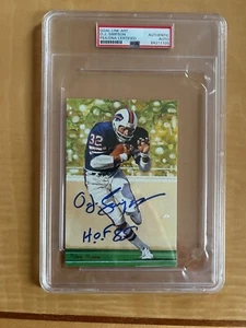 O.J. SIMPSON GOAL LINE ART AUTOGRAPH!! PSA CERTIFIED!! HOF INSCRIPTION!! - Picture 1 of 2