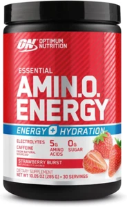 Amino Energy Powder plus Hydration, with BCAA, Electrolytes, and Caffeine, Straw - Picture 1 of 12