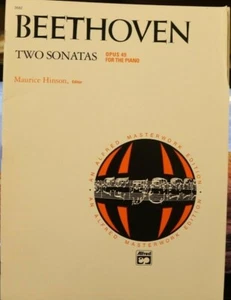 Klavier Beethoven Zwei Sonaten Op. 49 Aufl. Maurice Hinson Neu Pub Einzelhandel 6,95 $ - Bild 1 von 5