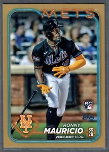 2024 Topps Update Ronny Mauricio Rookie Gold #/2024 Mets RC SP - Picture 1 of 2