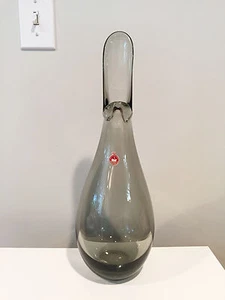 Holmegaard Denmark Large Glass Beak / Duckling Vase by Per Lutken Signed & Dated - Picture 1 of 9