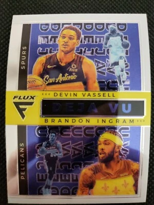 2020-21 Panini Flux Deja Vu Devin Vassell Brandon Ingram #11 Spurs Pelicans - Image 1 of 2