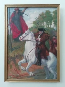 SIMON HARMON VEDDER 1866-1937 OLIO SU TELA ORIGINALE 1903 GUY MANNERING - SCOTT - Foto 1 di 24