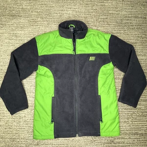 Gap Kids Size XXL Boys Jacket 14-16 Years Full Zip Long Sleeve Fleece Green Y2K - Picture 1 of 9