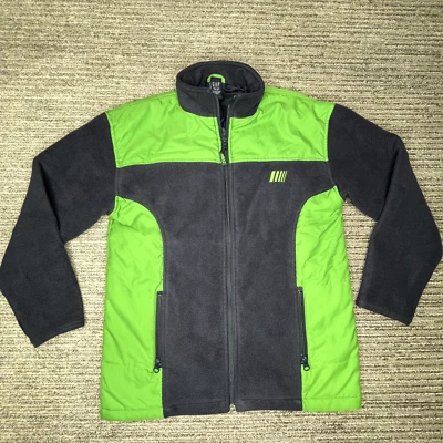 Gap Kids Size XXL Boys Jacket 14-16 Years Full Zip Long Sleeve Fleece Green Y2K - Image 1 of 4
